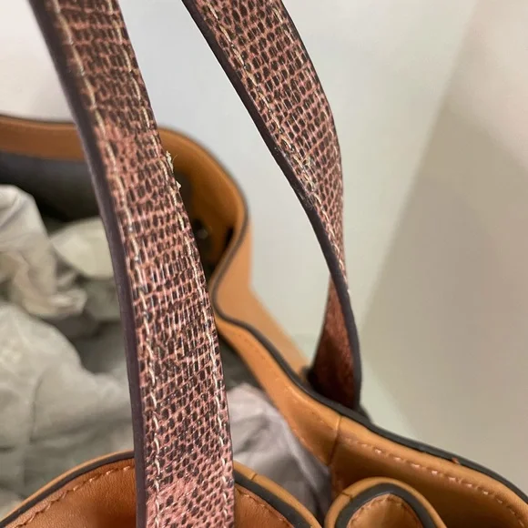 Vince Camuto Leather Rilo Tan/Brown Tote Bag